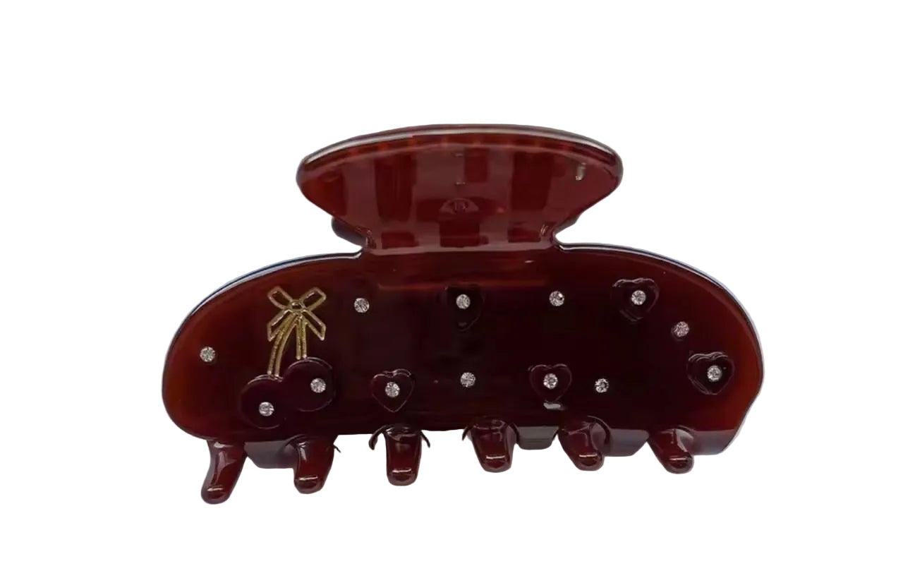 Glamorous Dark Cherry Hairclip