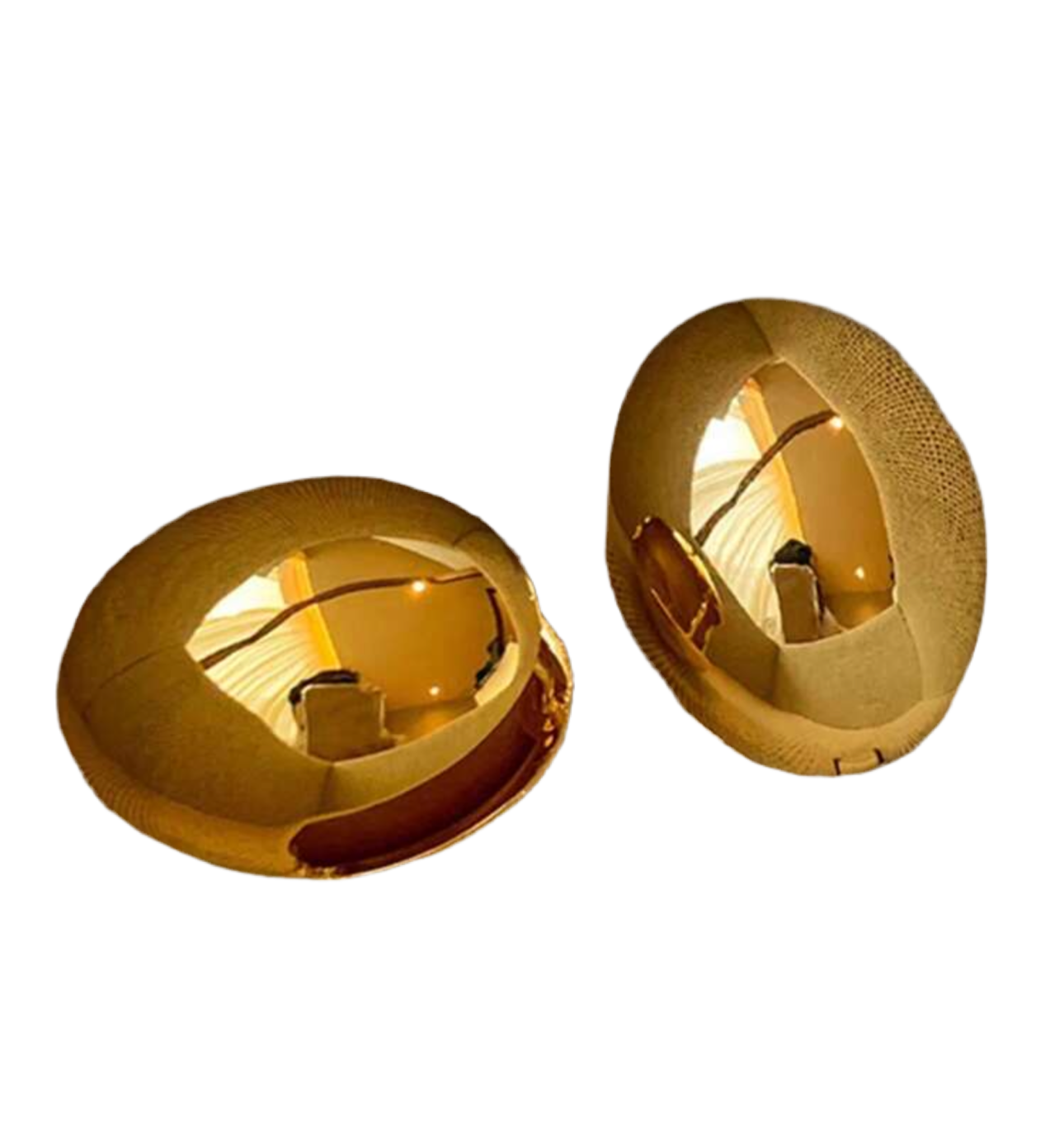 Round earrings