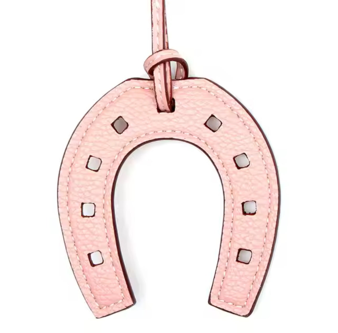 Horse shoe charm - Baby pink