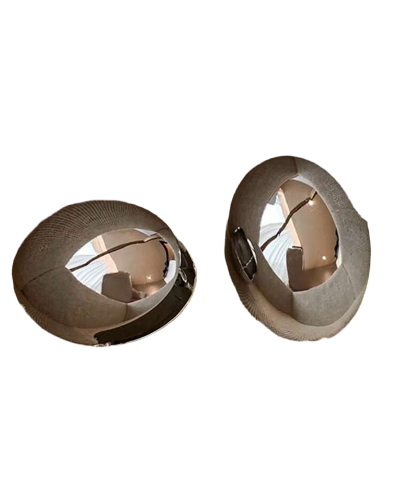 Round earrings