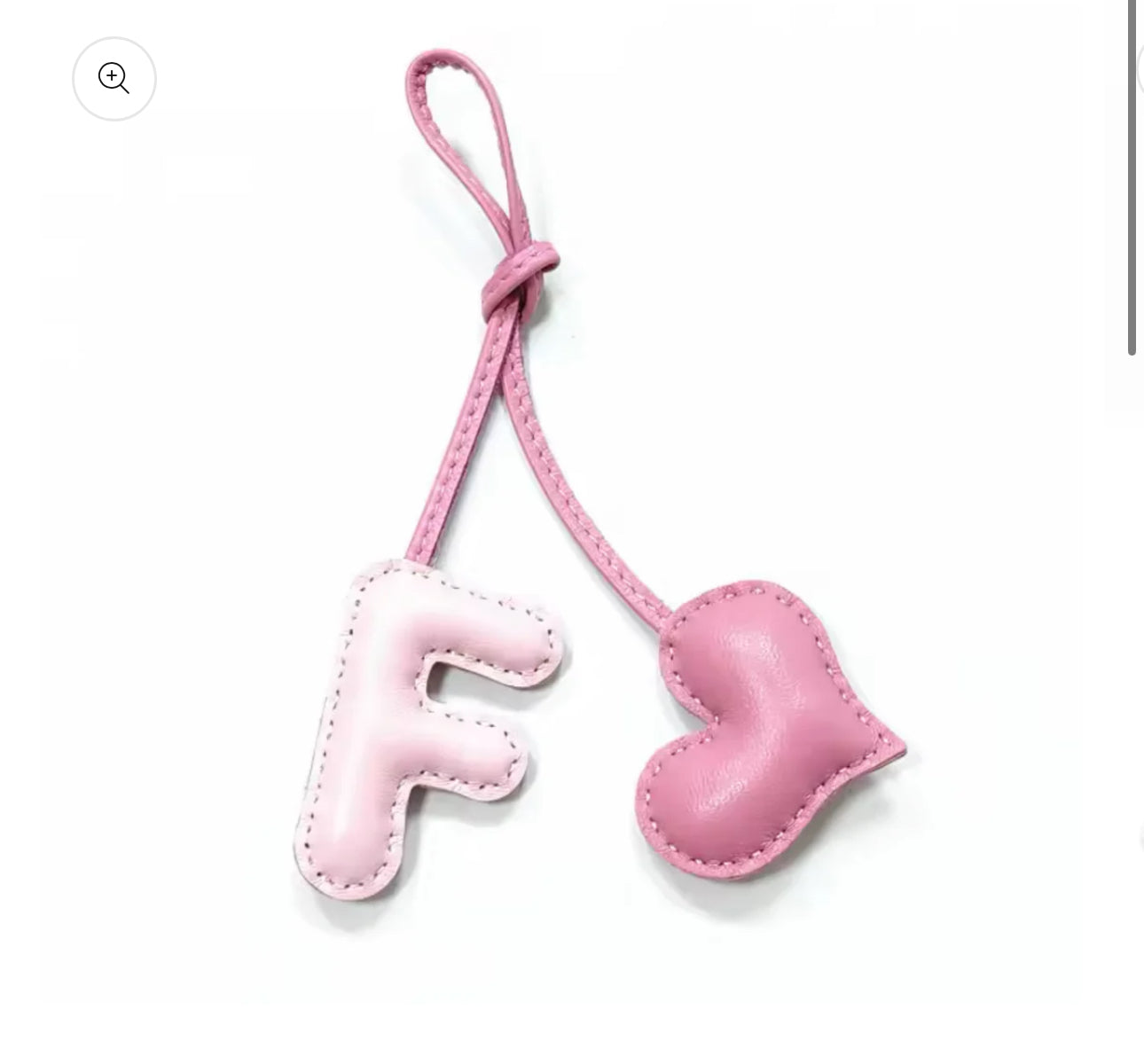 F - letter charm