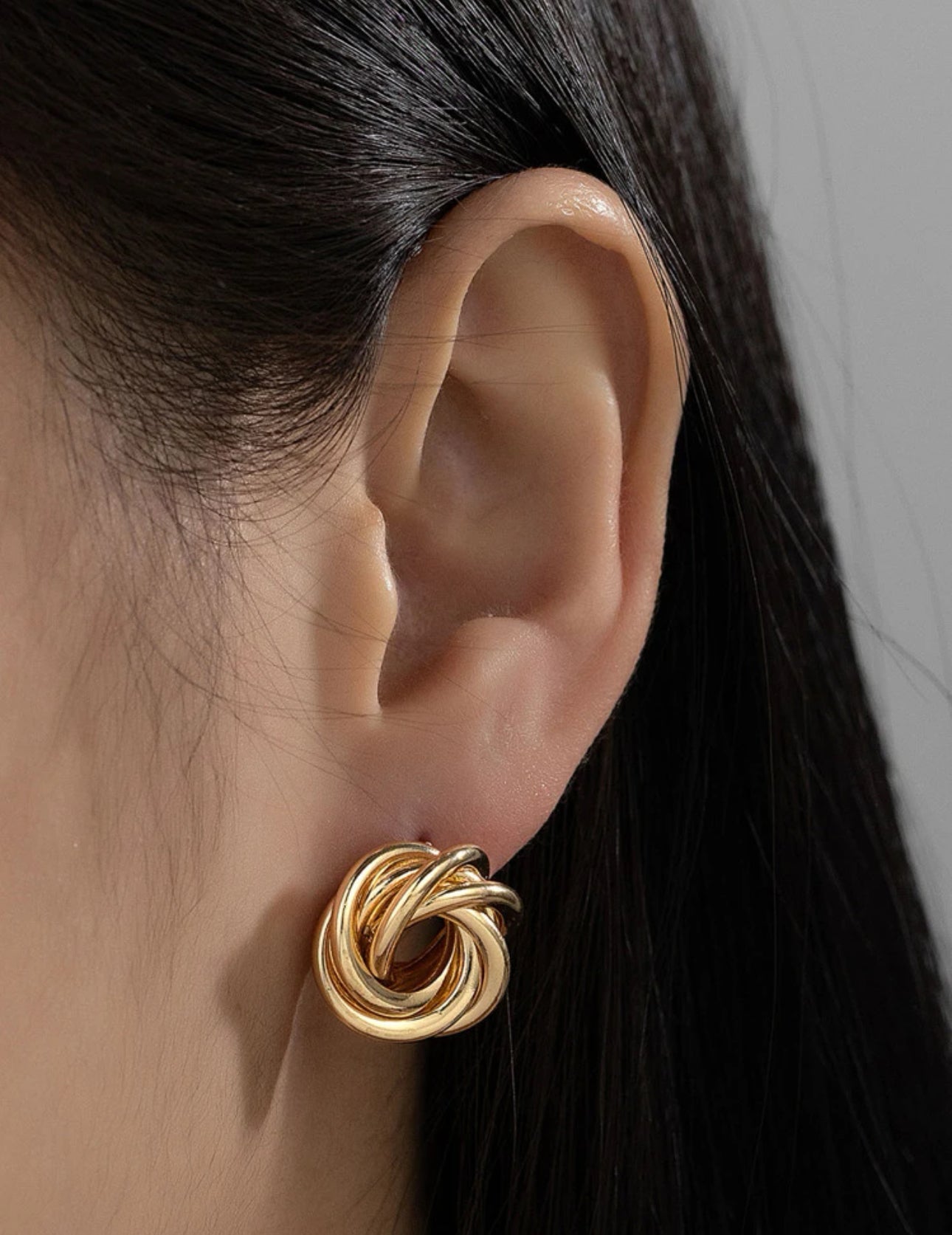 Twisted circle errings