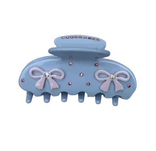 Soft Blue Ribbon Clip