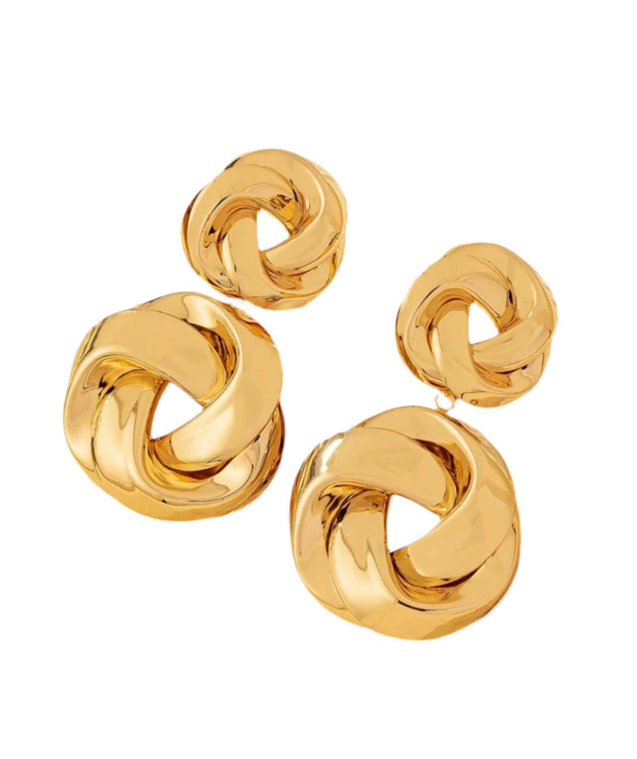 Charming geometric gold earrings