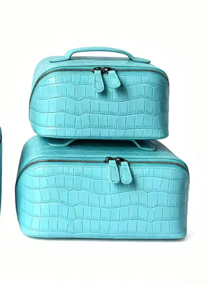 Lavender Croc Divided Vanity