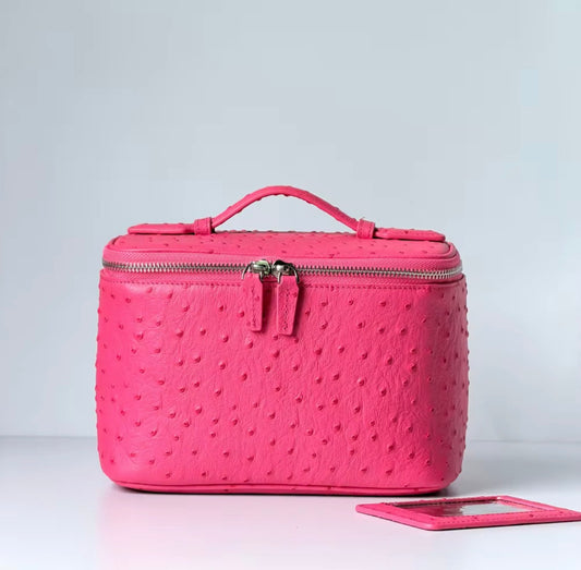 Fuchsia  ostrich Vanity