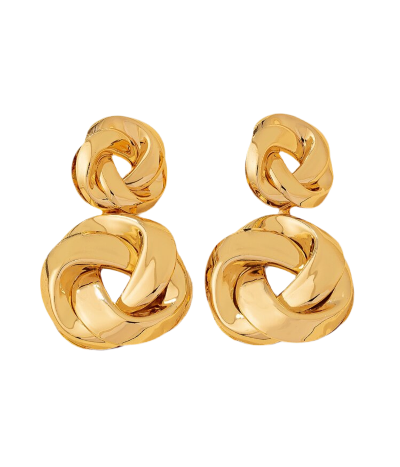 Charming geometric gold earrings