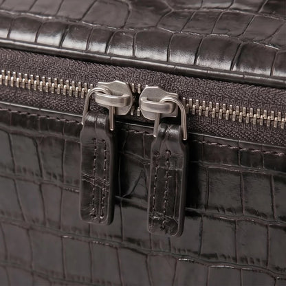 Dark Brown Croc Vanity