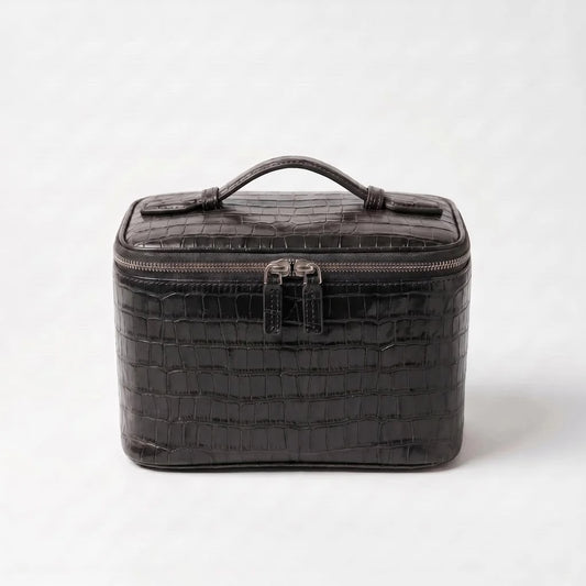 Dark Brown Croc Vanity