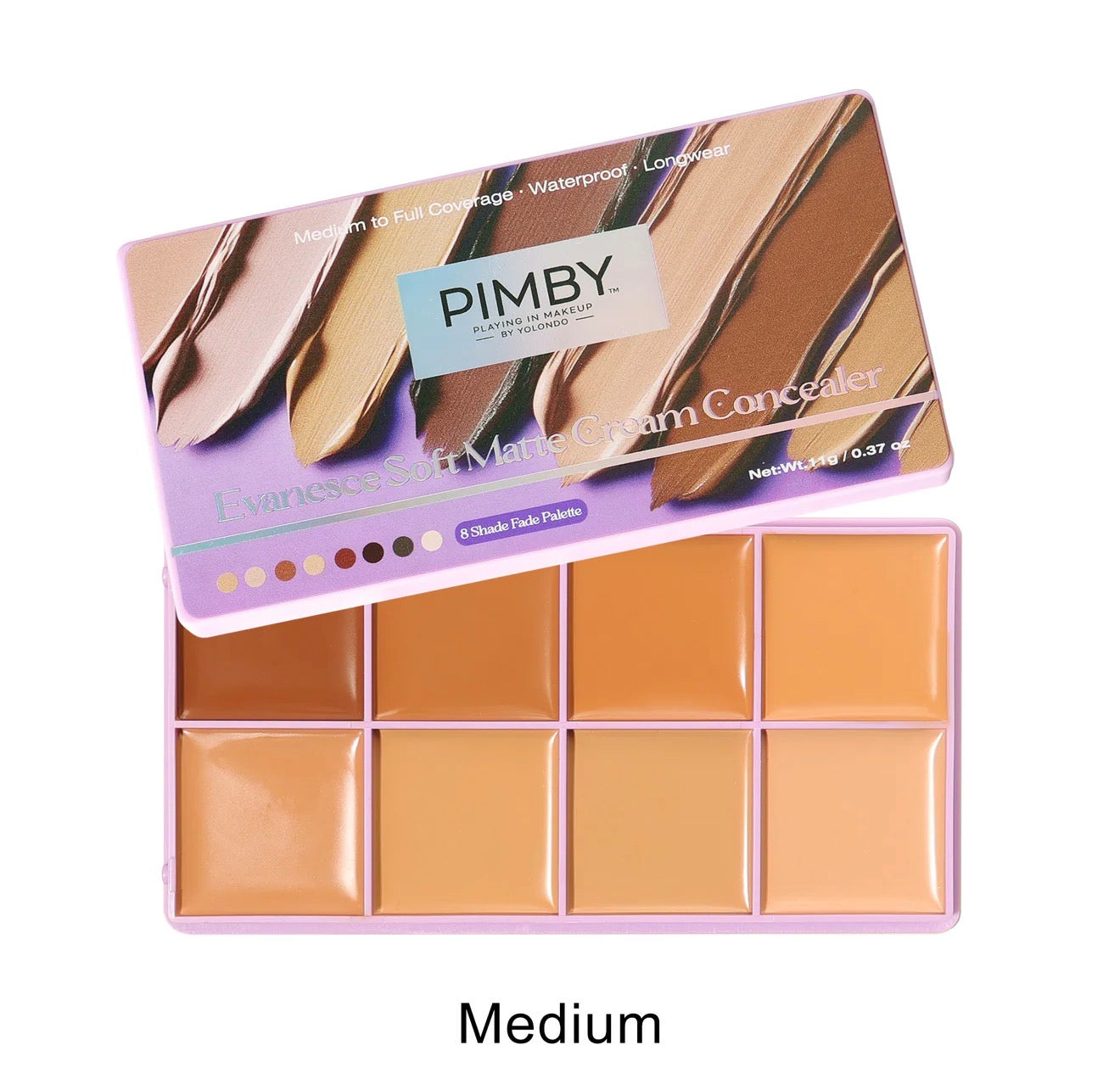 Medium - Evanesce Soft Matte Cream Concealer 8-Shade Fade Palette