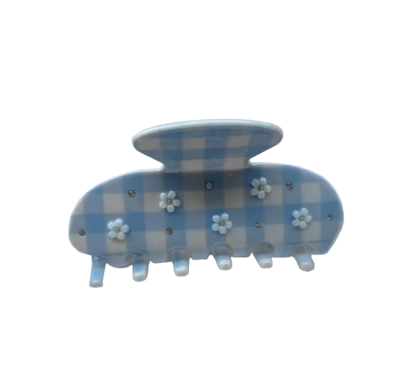 Gingham Daisy Hairclip