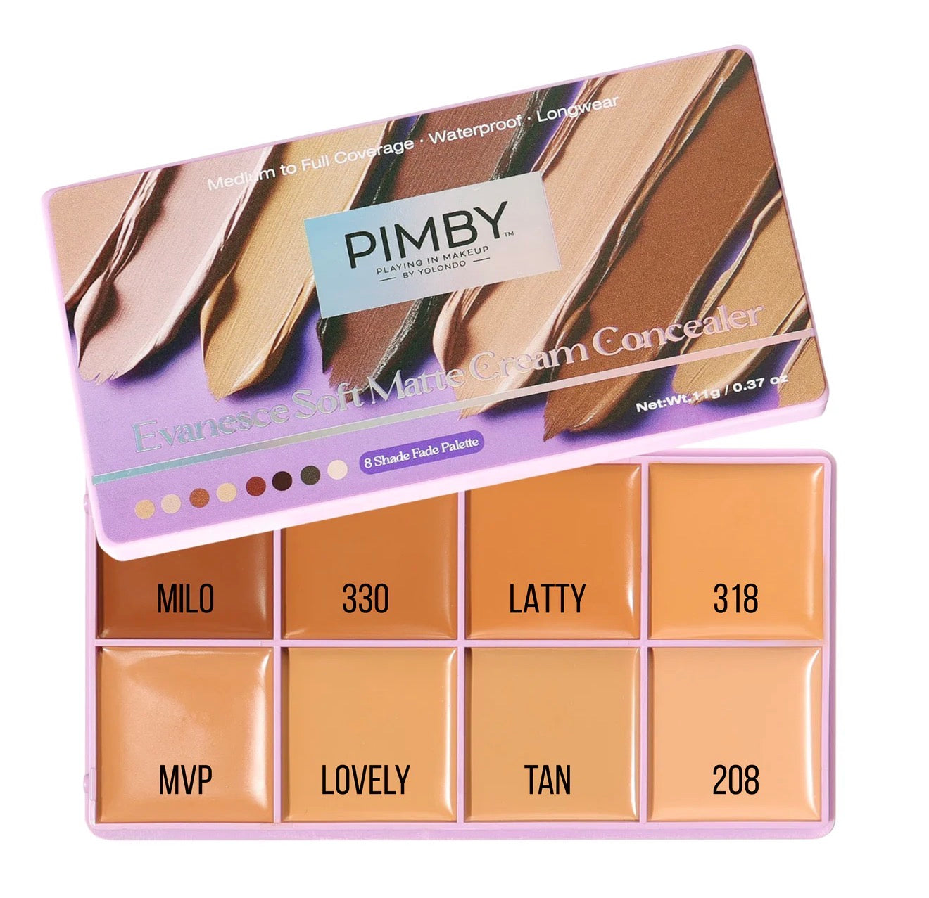 Medium - Evanesce Soft Matte Cream Concealer 8-Shade Fade Palette