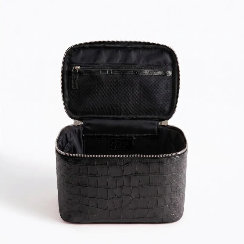 Dark Brown Croc Vanity