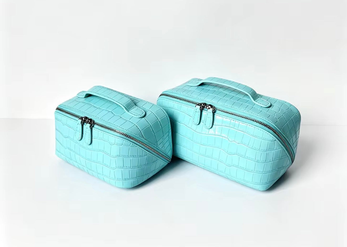 Lavender Croc Divided Vanity