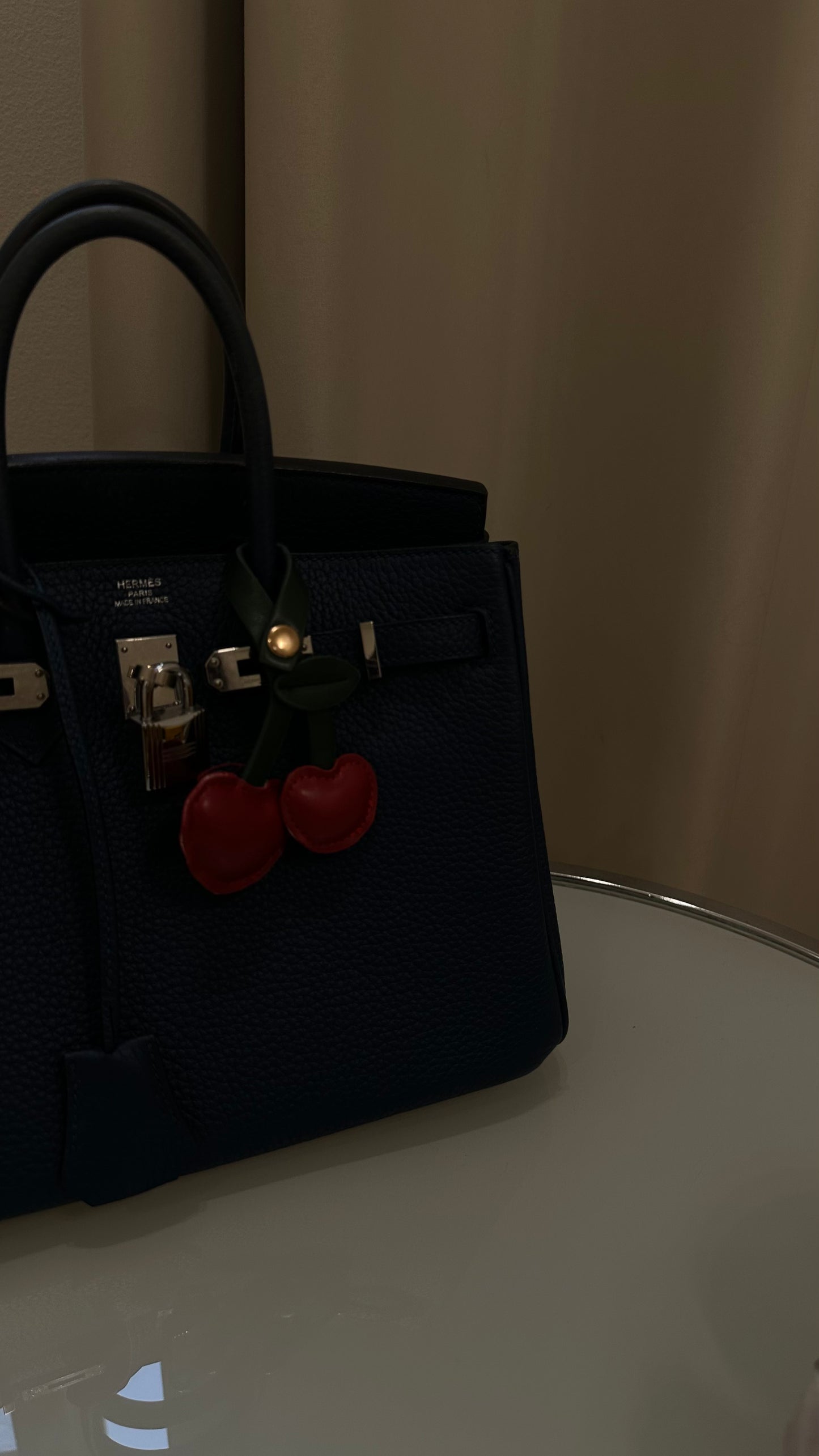 Cherry bag charm