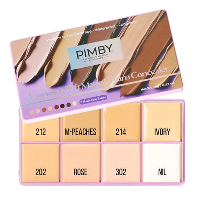 Light - Evanesce Soft Matte Cream
Concealer 8-Shade Fade Palette