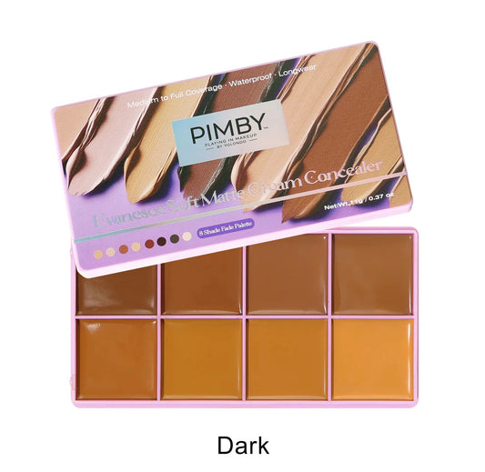 Dark - Evanesce Soft Matte Cream Concealer 8-Shade Fade Palette