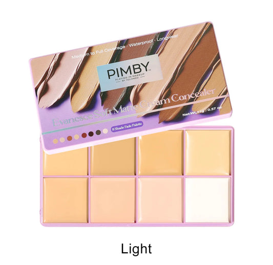 Light - Evanesce Soft Matte Cream
Concealer 8-Shade Fade Palette
