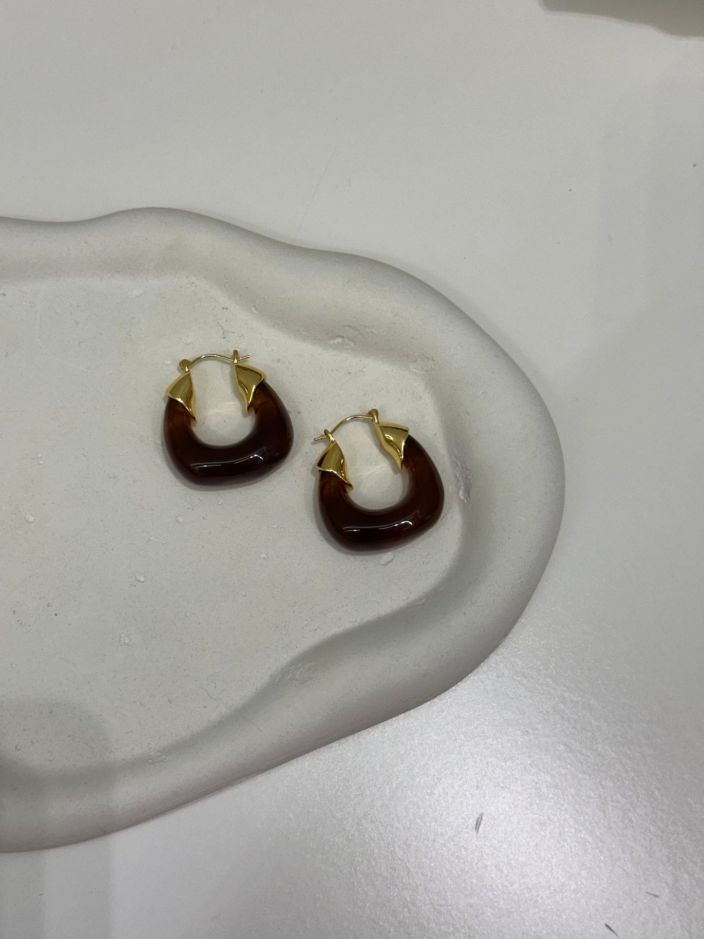 Amber earrings